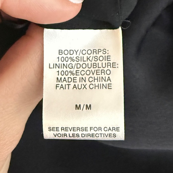 Cami NYC Silk Pearl Strap Halter Top Black Size M New with Tags - Picture 8 of 8